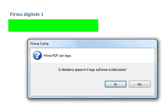 firma certa , conferma area logo grafico