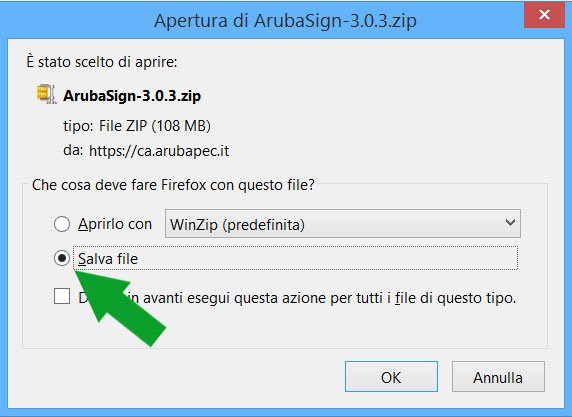 apertura del file ArubaSign 3.0.3