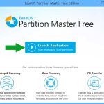 EaseUS Partition Master schermata iniziale - partizione hard disk
