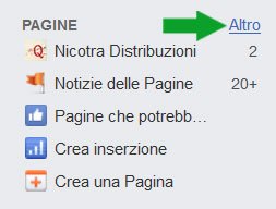 Facebook accedi alle pagine tramite altro