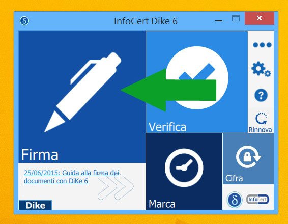 Dike 6 Software - schermata principale