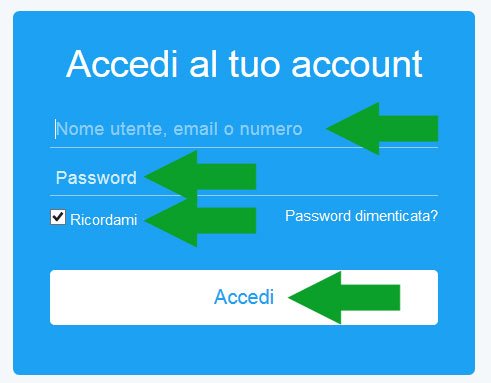 accedi a twitter