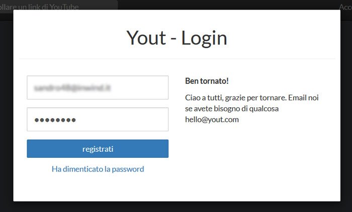 yout - login