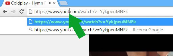 yout - modifica url youtube