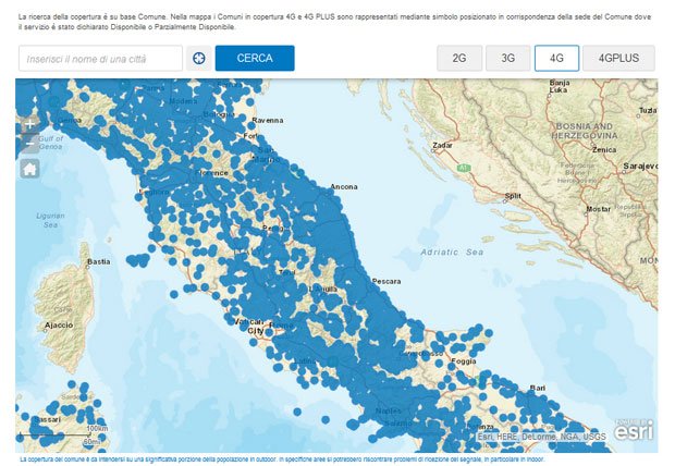 copertura tim 4g LTE