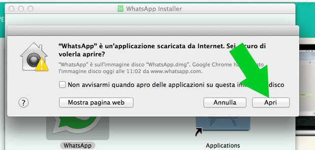 avviso di sicurezza whatsapp