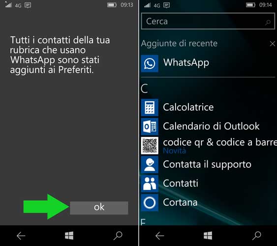 configurare WhatsApp Windows 