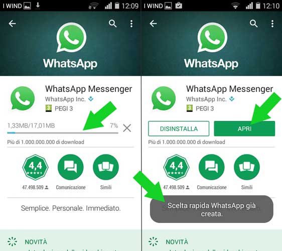 download whatsapp per android