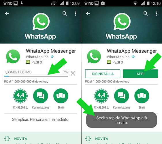 download whatsapp per android
