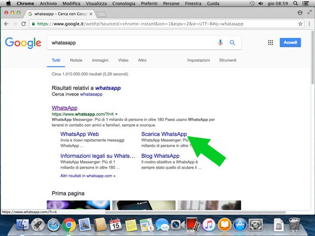 google scarica whatsapp