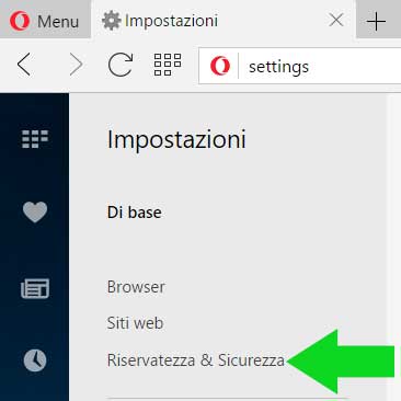 Opera Riservatezza e sicurezza