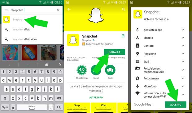 snapchat download play store