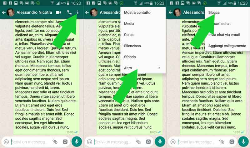 bloccato su whatsapp - blocca utente android