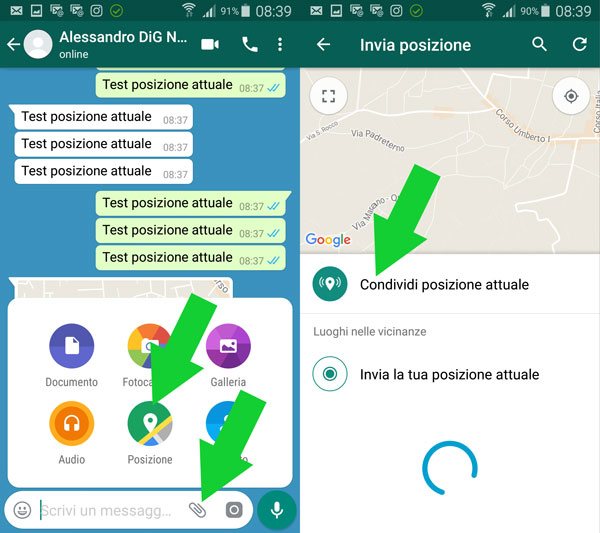 WhatsApp-posizione-attuale-android