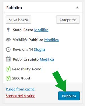 pubblicare una pagina