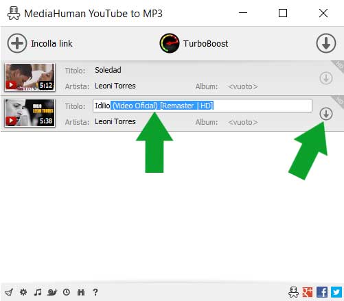 scaricare musica da YoutTube con MediaHuman YouTube to MP3