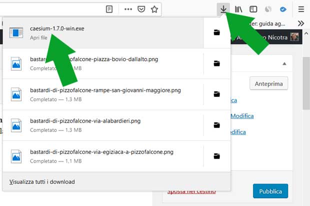 ottimizzare immagini - file di installazione di Caesium