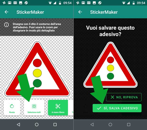 caricare adesivi su WhatsApp con Sticker Maker - aggiungere immagini