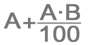 formula aumento percentuale