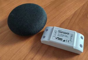 Interruttore Sonoff basic e Google Home Mini