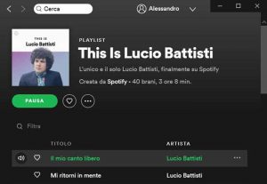 Lucio Battisti su Spotify