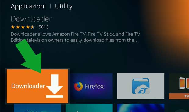 App Downloader nello store Fire Stick TV