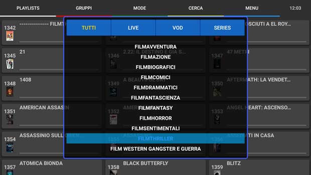 Lista canali IPTV