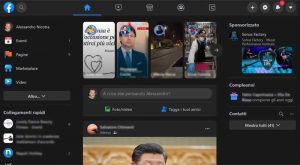 aspetto newsfeed FB scuro